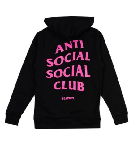 Anti Social Club Playboy Hoodie Printed