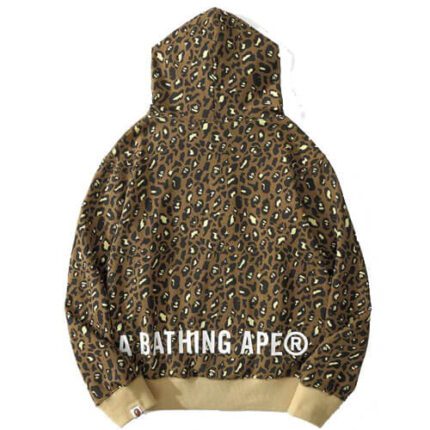 BAPE Leopard Pullover Beige Hoodie