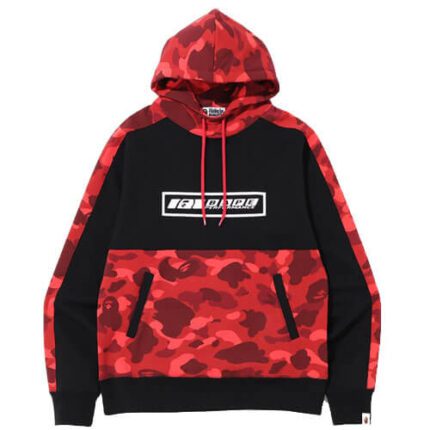 BAPE Color Camo Pullover Red Hoodie (FW19)