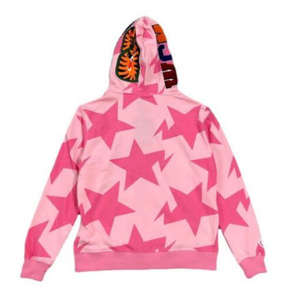 Bape STA Pattern Shark Full Zip Ladies Hoodie