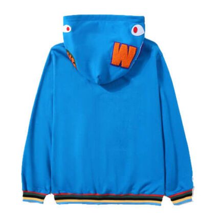 BAPE Pullover Shark Line Rib Hoodie